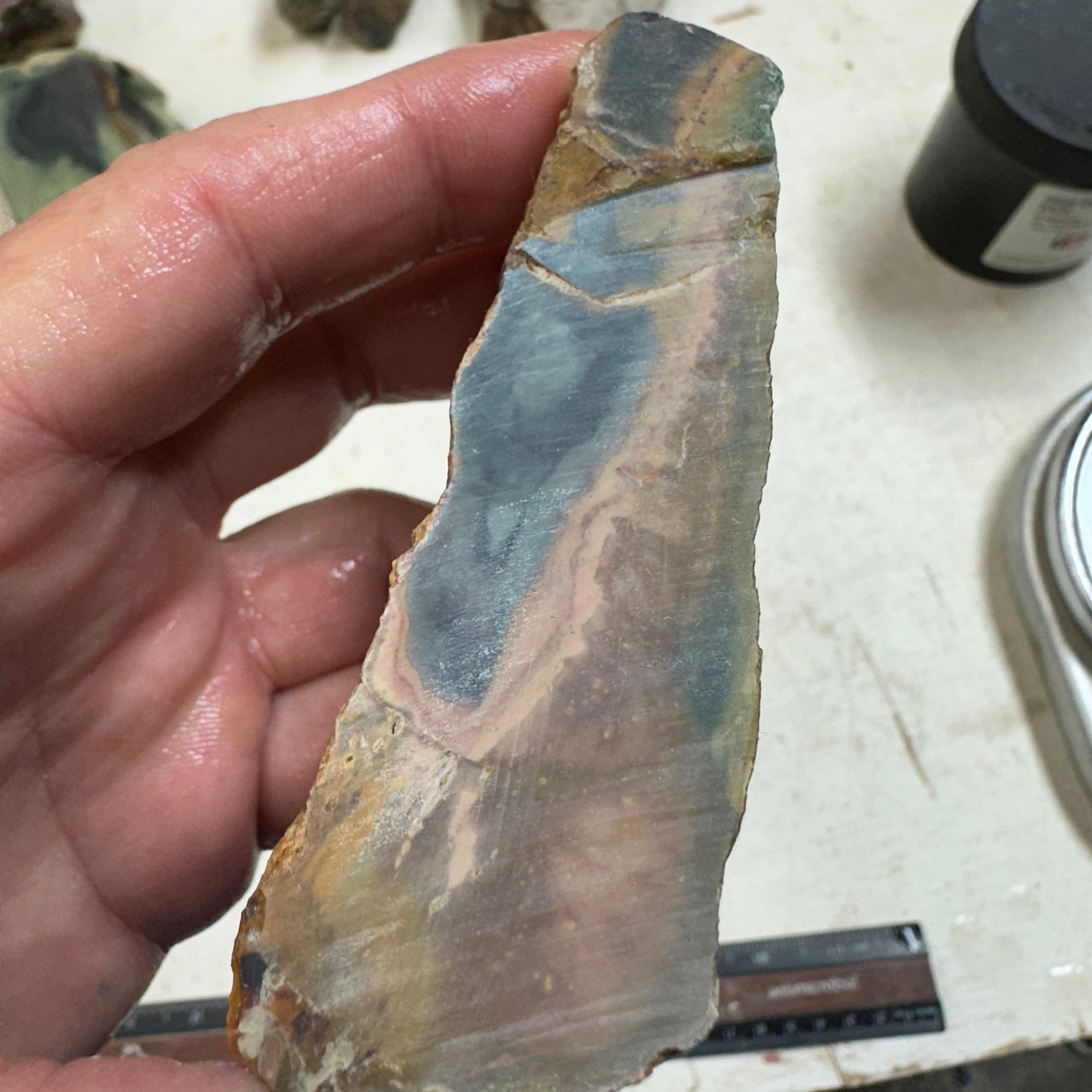 MORRISONITE JASPER Faced Rough - 0.43 Pounds