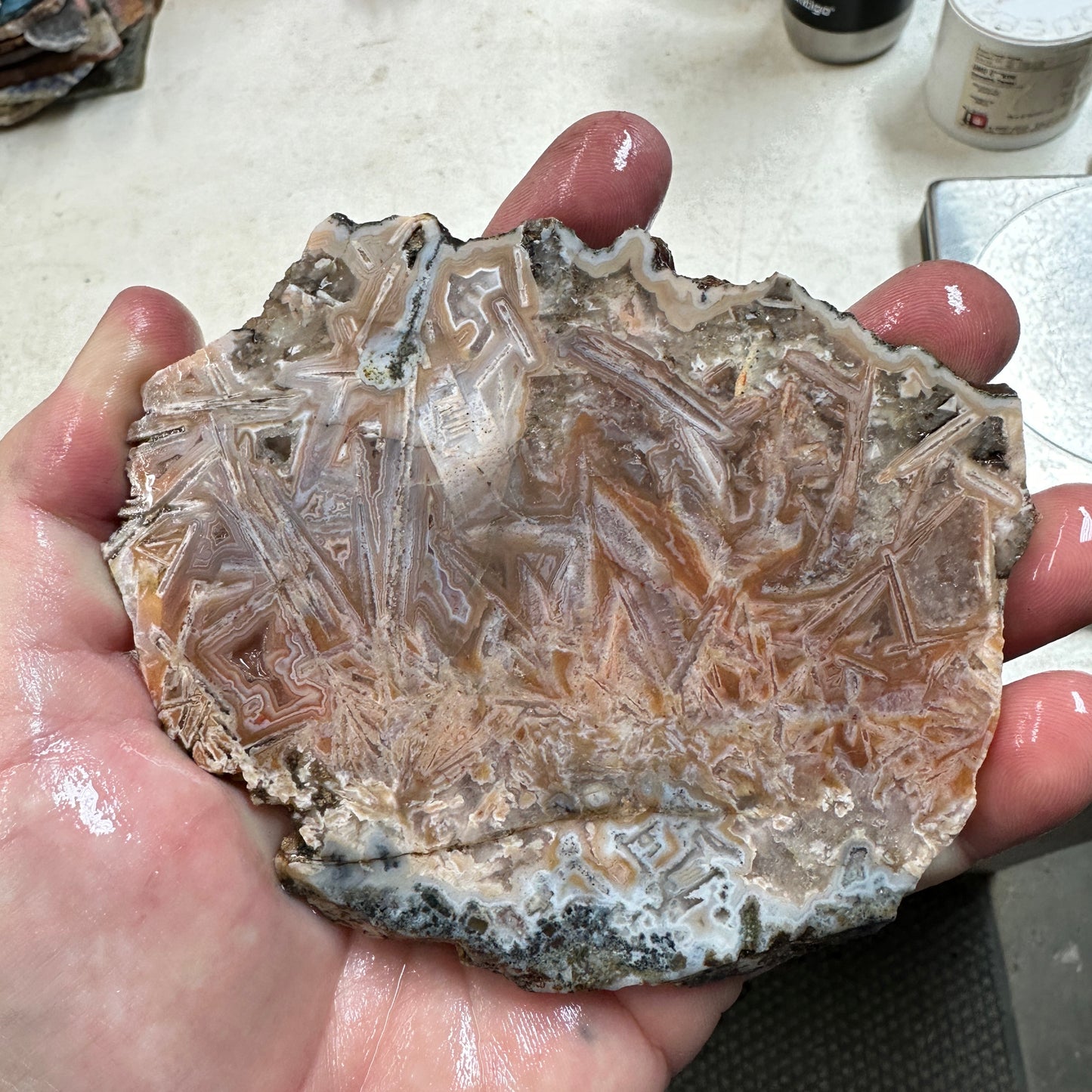 MOROCCAN STICK AGATE Slab - 159 grams