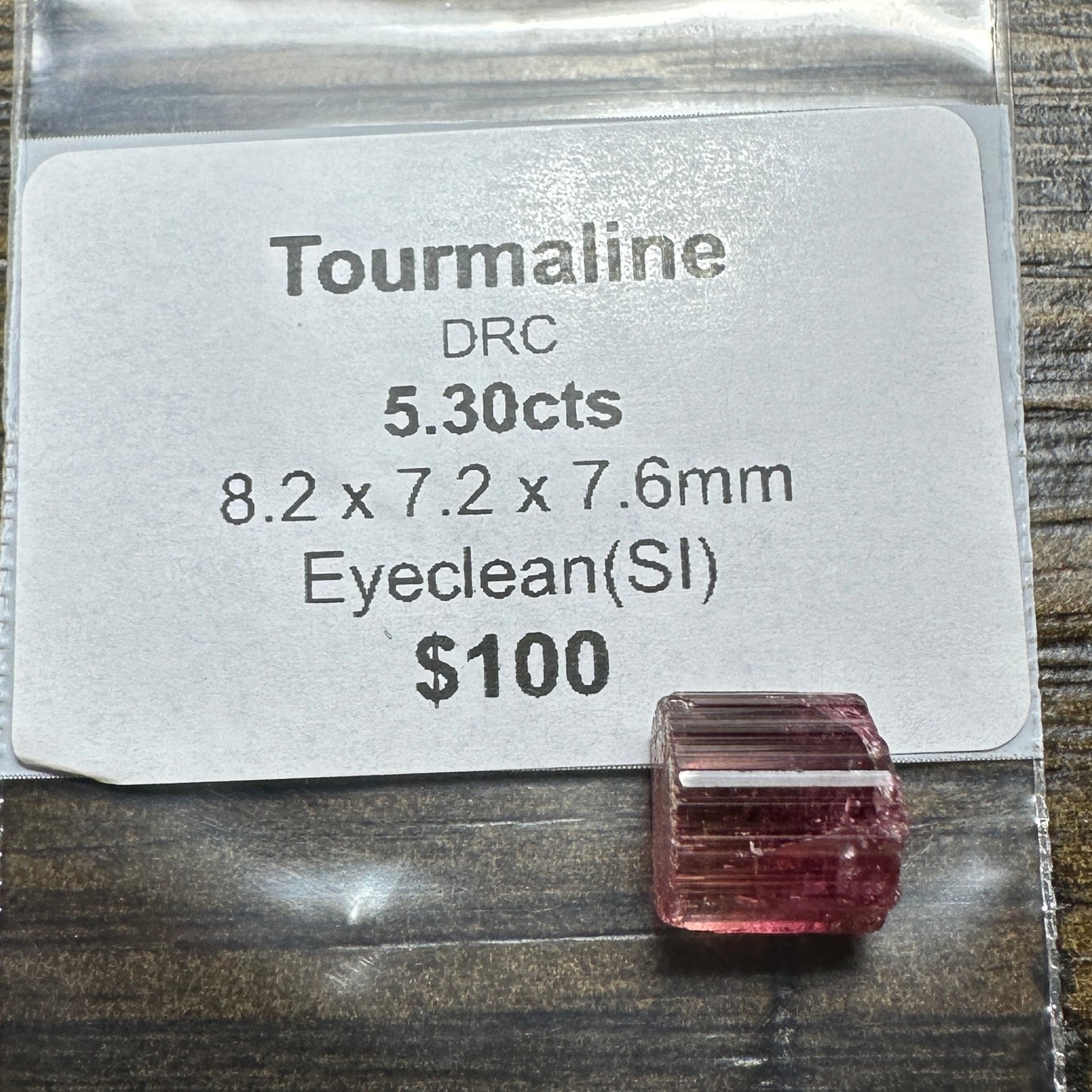 5.30ct TOURMALINE Facet Rough