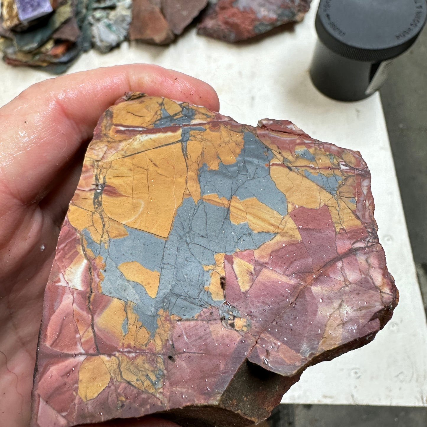 MESCALERO JASPER Faced Rough - 2.61 Pounds