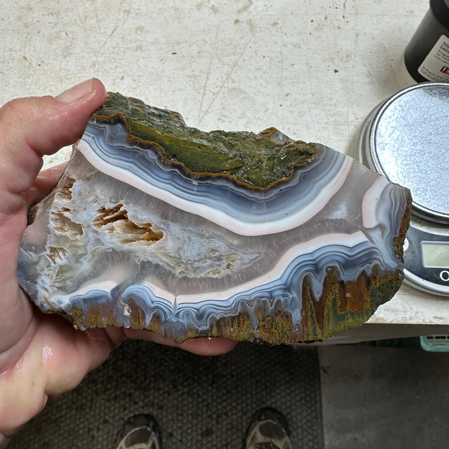 MOROCCAN KERROUCHEN AGATE Rough - 2.74 Pounds