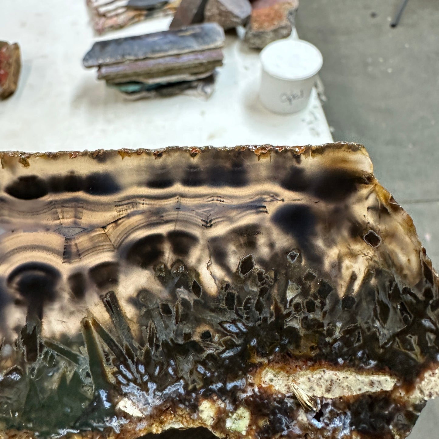 TURKISH STICK AGATE Slab - 235 grams