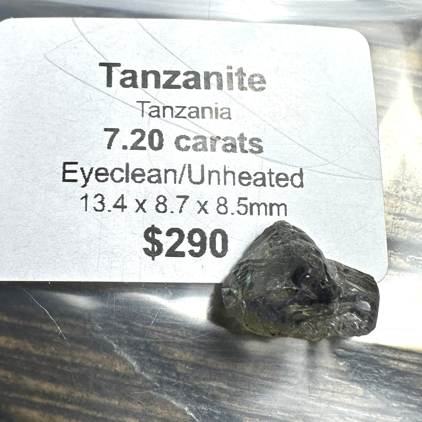 7.20ct TANZANITE Facet Rough