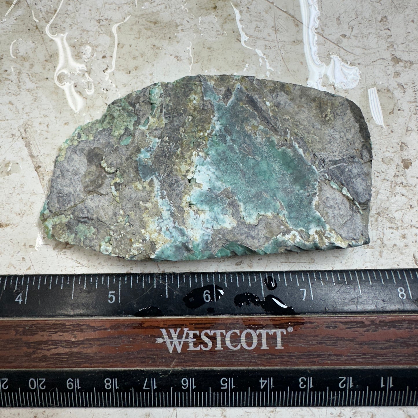 BROKEN ARROW VARISCITE Trimmed Rough Slab - 83 grams