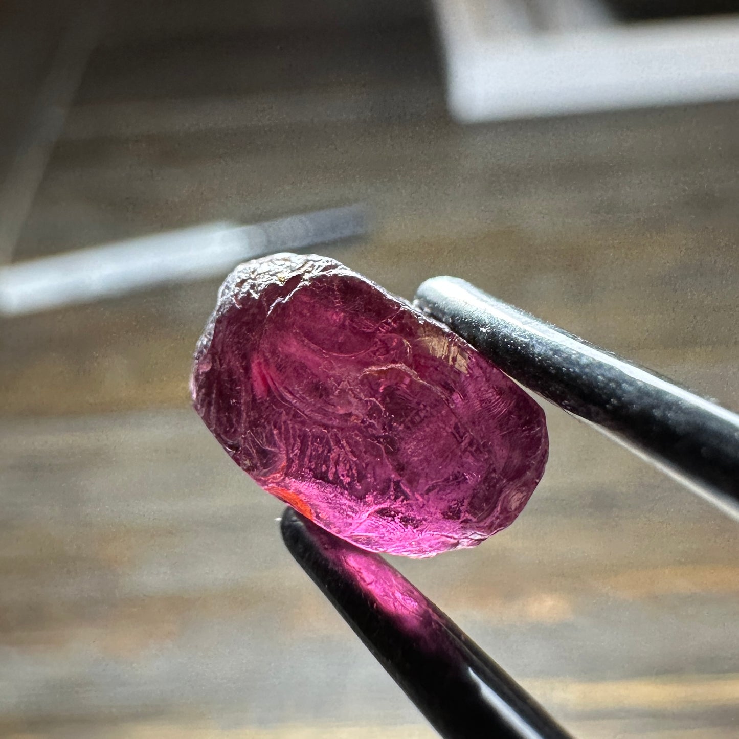 RHODOLITE GARNET 4pcs., 4.81g Facet Rough Parcel