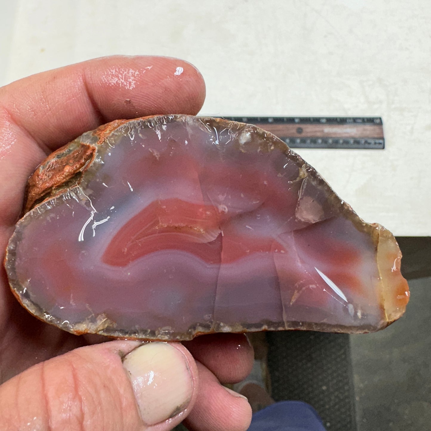 SWAZI ROSE AGATE Rough - 0.83 Pounds