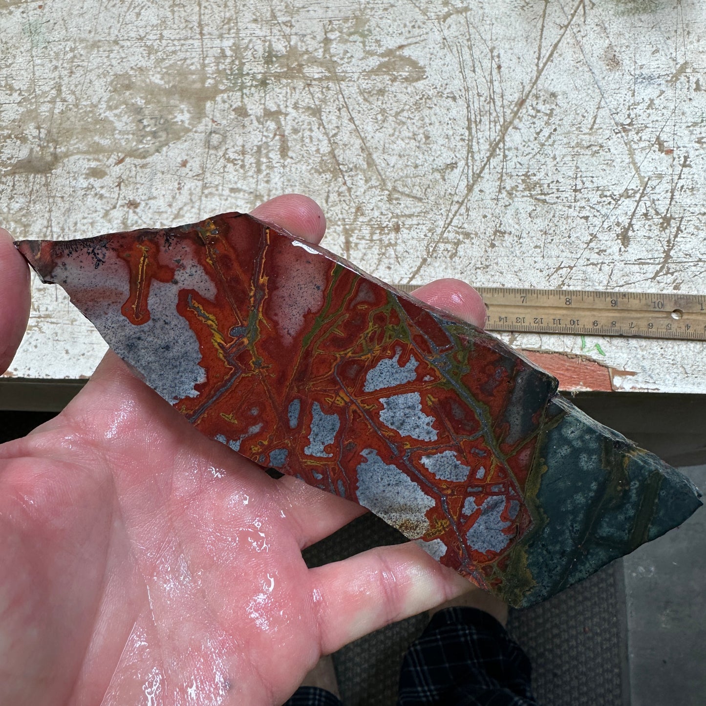 RED BLANKET RHYOLITE Slab - 162 grams