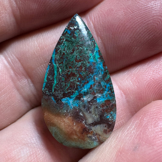 CHRYSOCOLLA MALACHITE cabochon