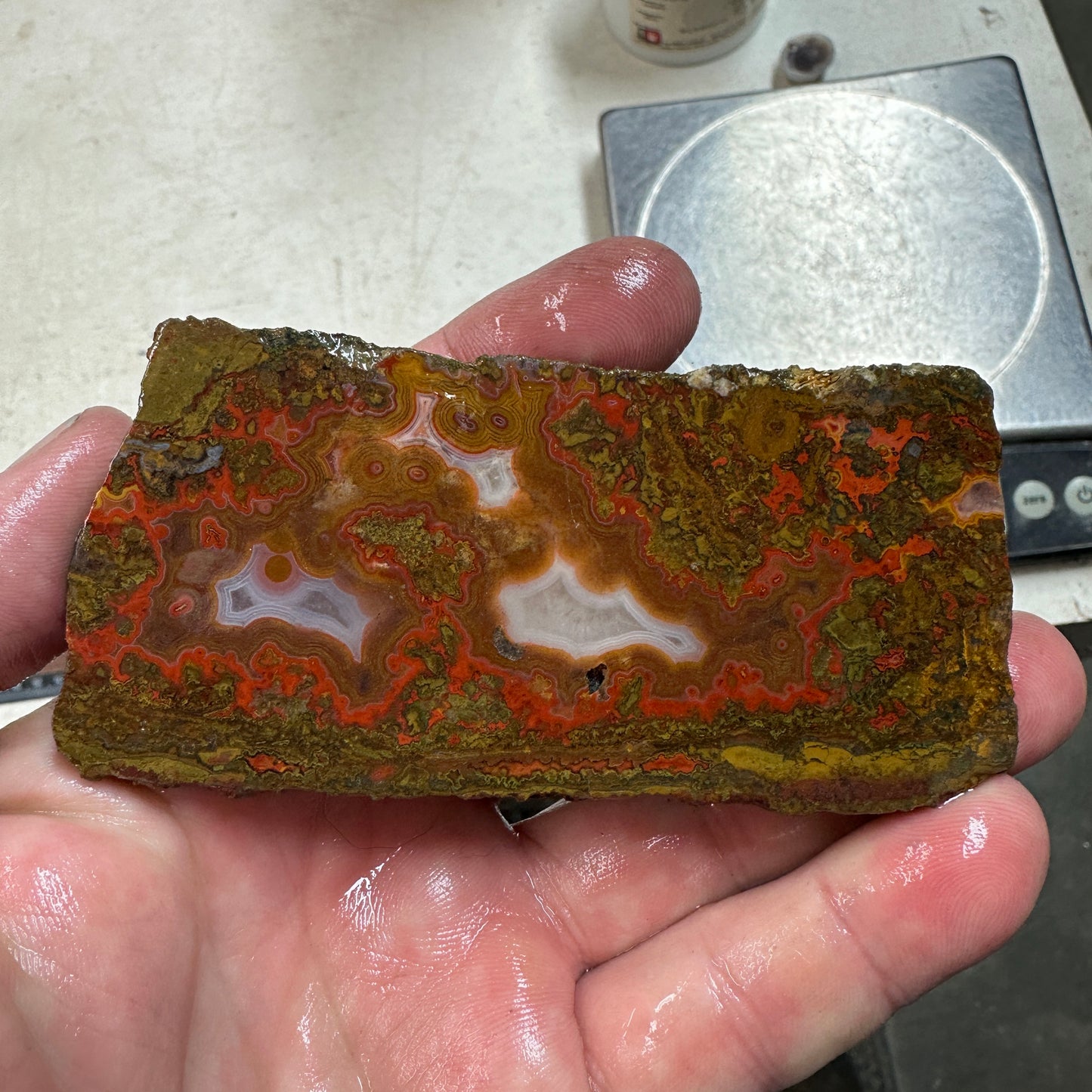 MOROCCAN SEAM AGATE Slab - 85 grams