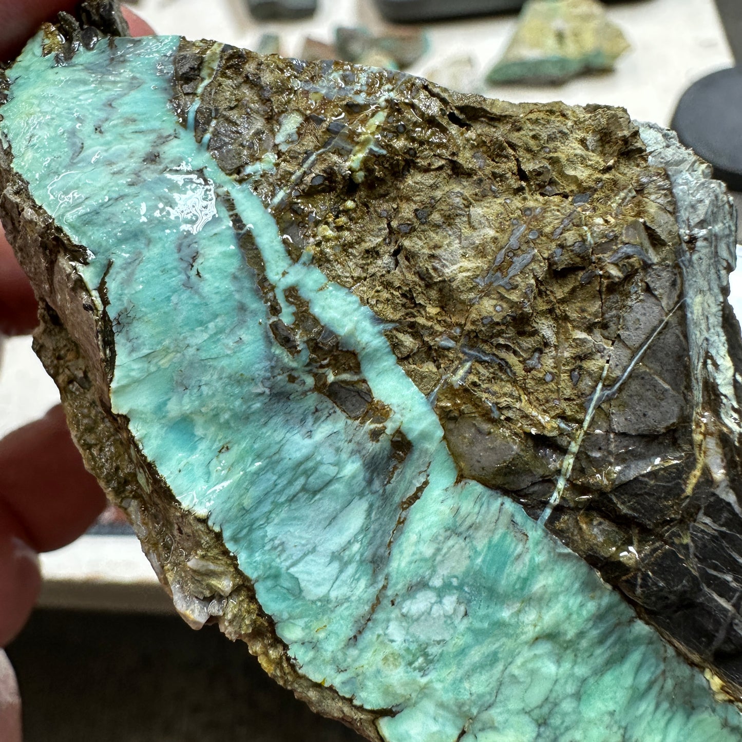 BROKEN ARROW VARISCITE Rough - 330 grams