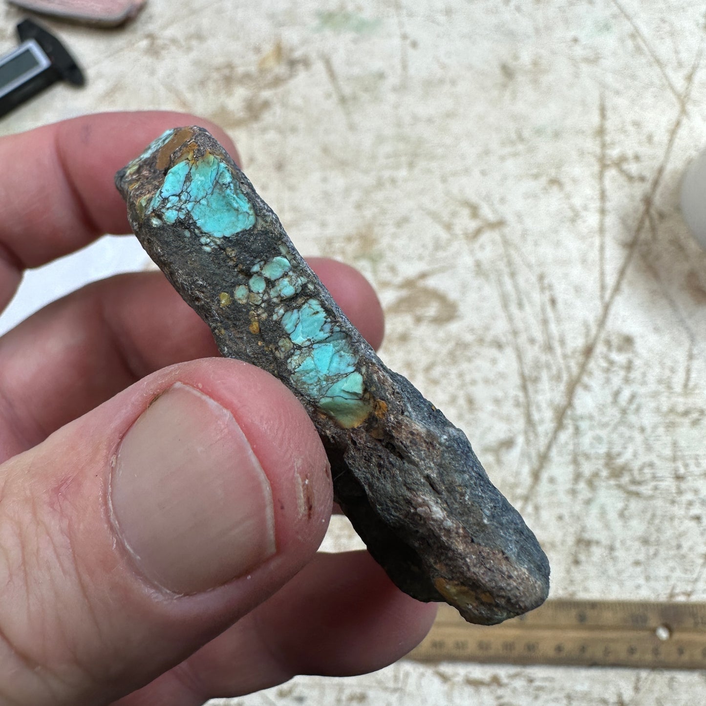 99 gram Hubei Turquoise rough