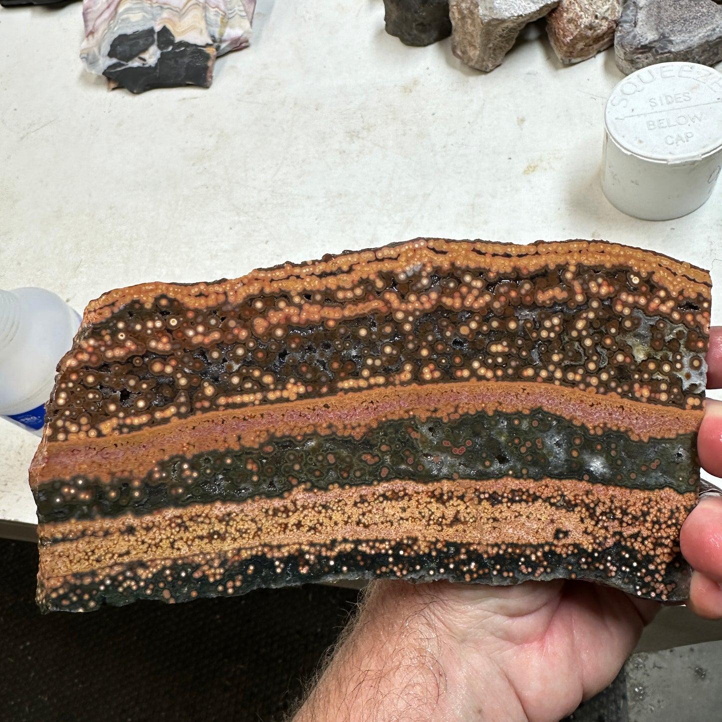 Chocolate RIVER JASPER Slab - 386 grams