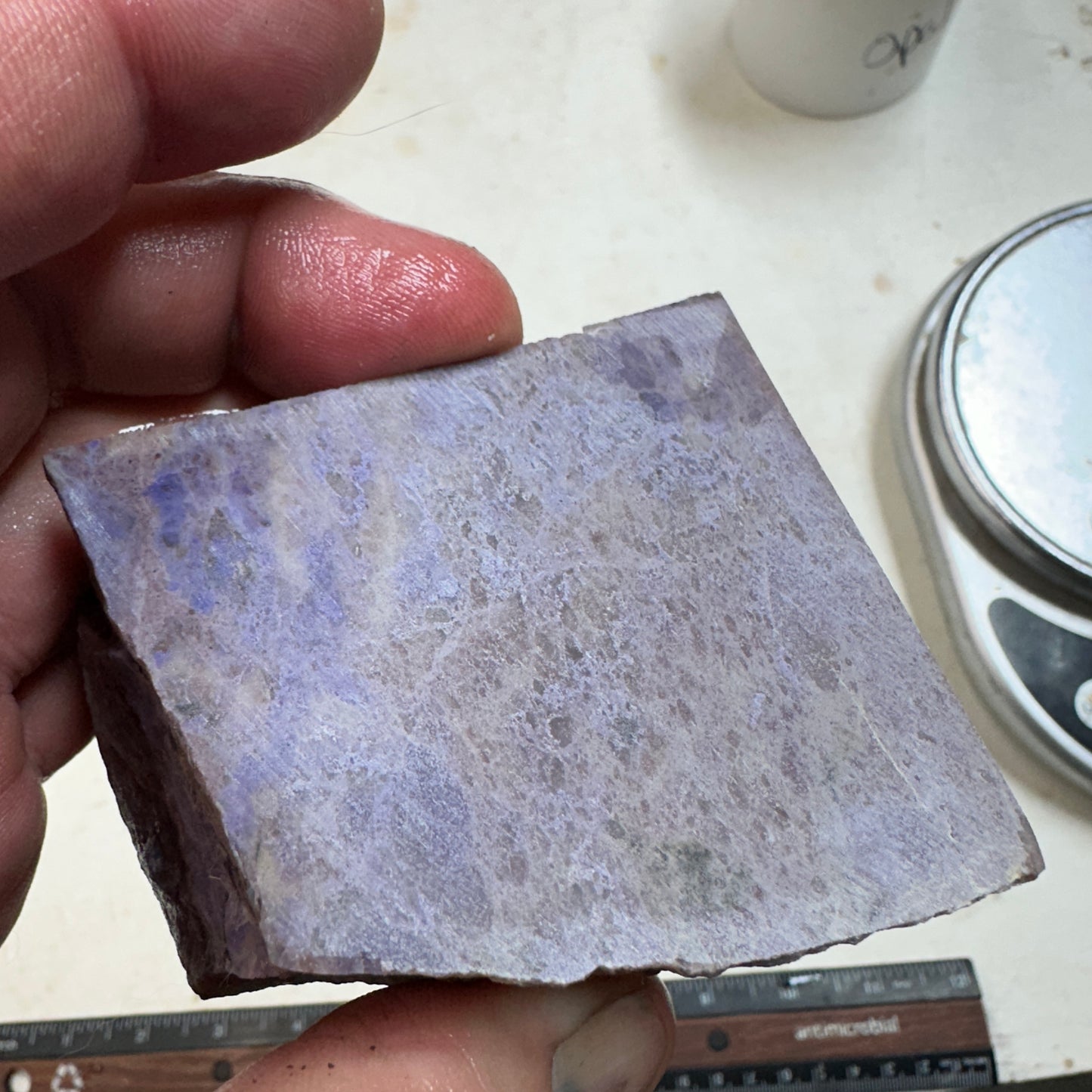 TURKISH PURPLE JADEITE Faced Rough - 1.65 Pounds