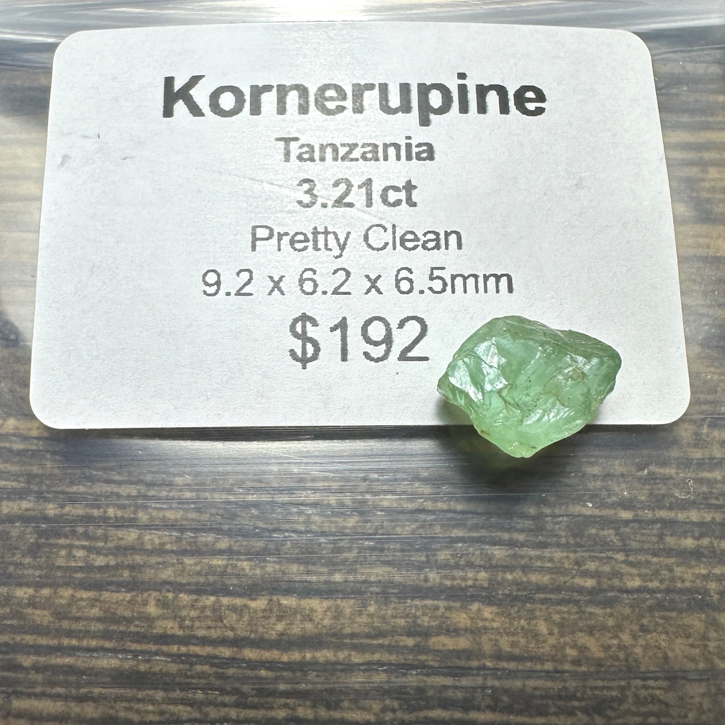 3.21ct Vanadium KORNERUPINE Facet Rough