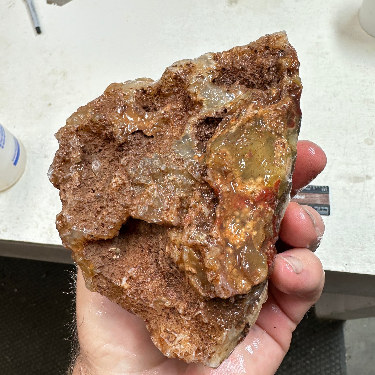 MOROCCAN AHOULI AGATE Rough - 2.24 Pounds