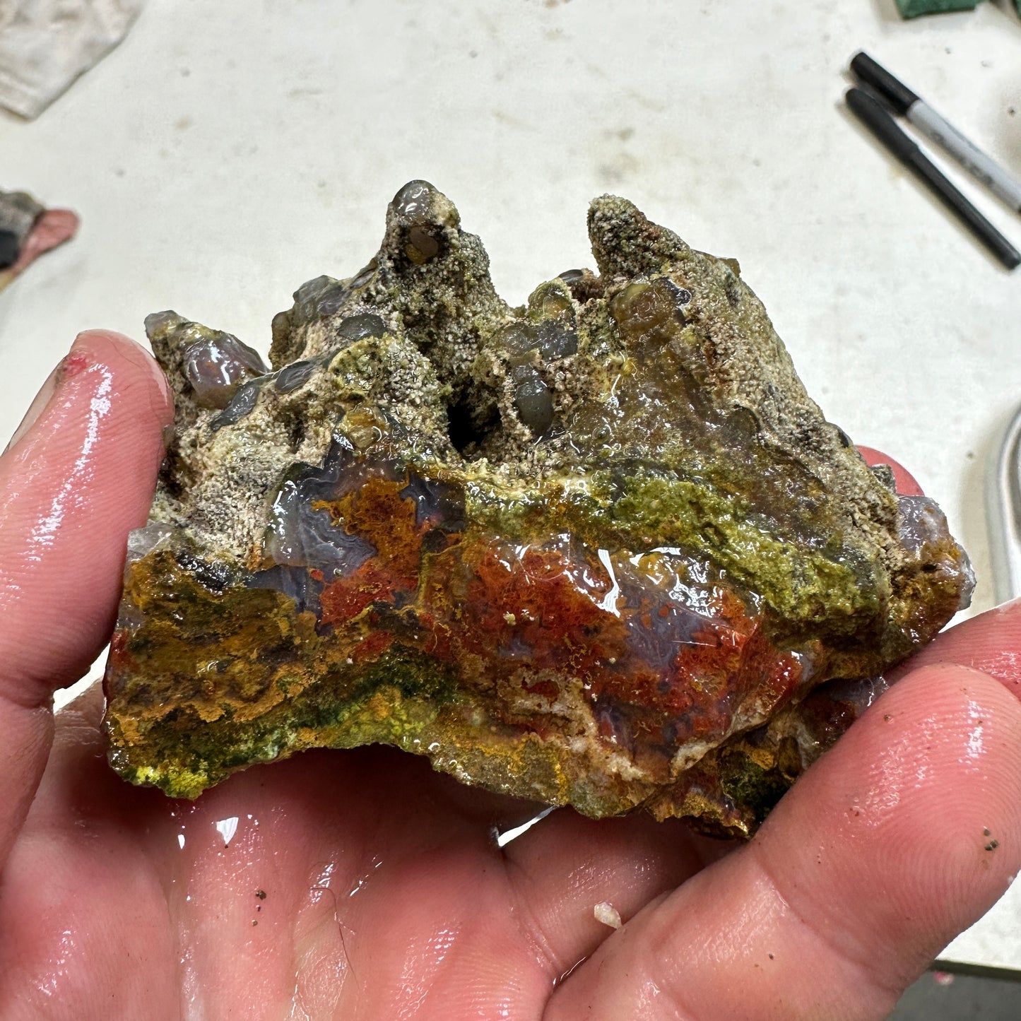 CATHEDRAL AGATE Rough - 0.78 Pounds