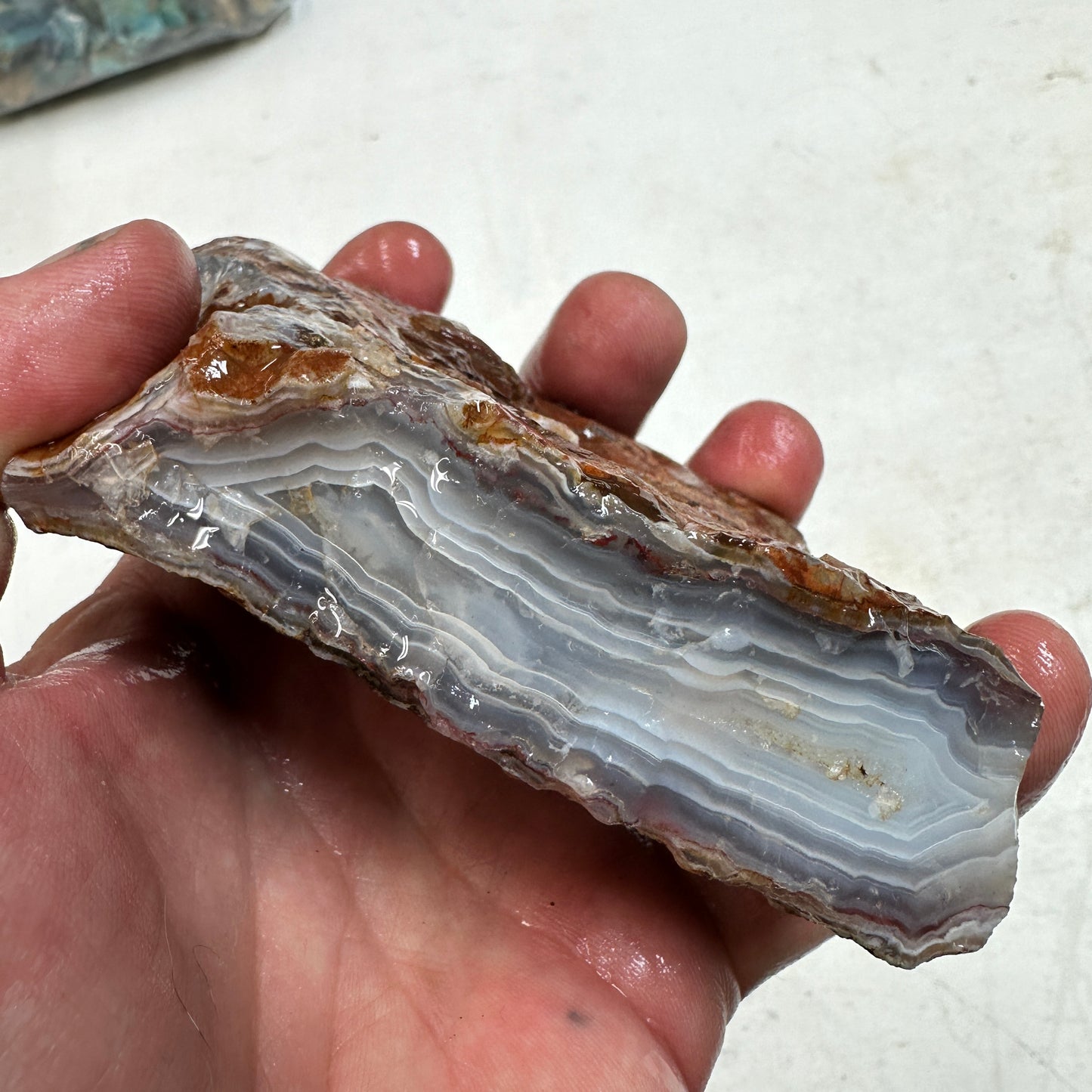 MOROCCAN AHOULI AGATE Rough - 1.09 Pounds