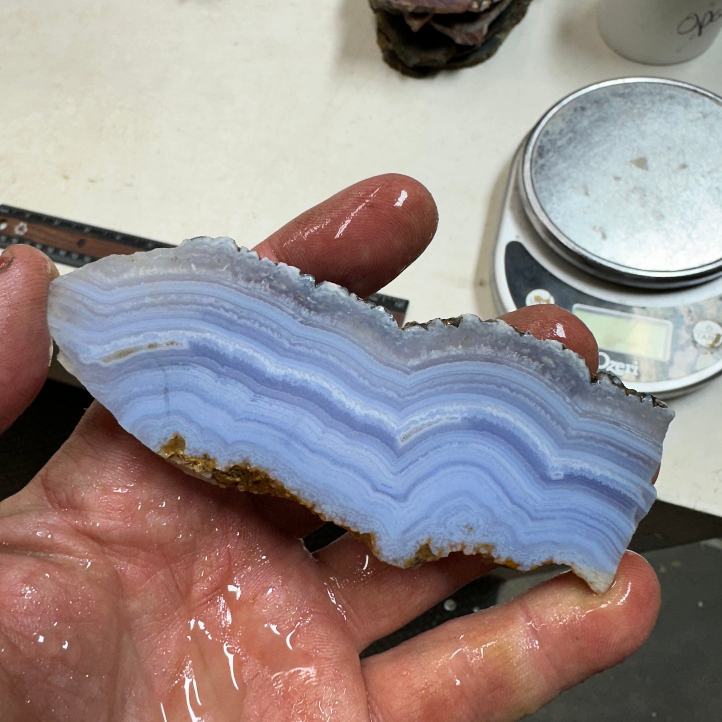 BLUE LACE AGATE Slab - 70 grams