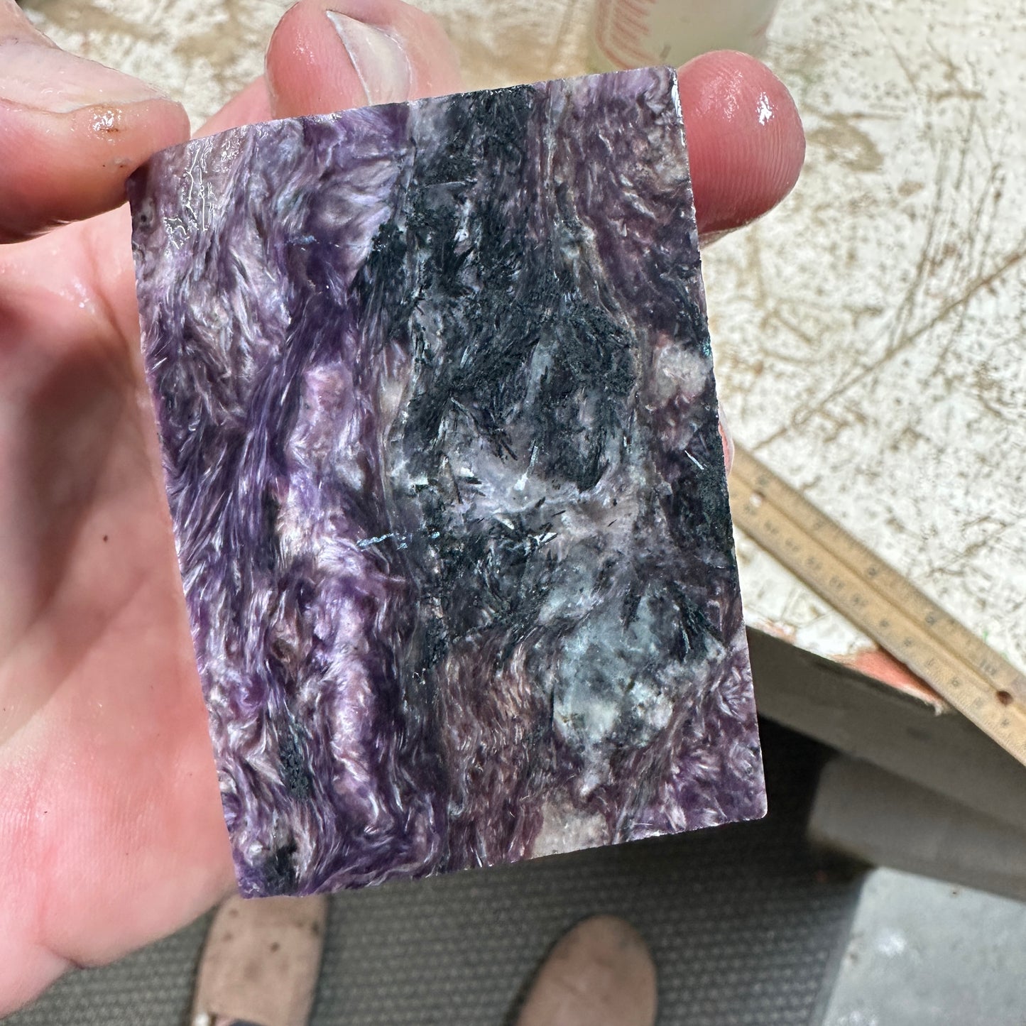 CHAROITE Blocked Rough - 1.16 Pounds