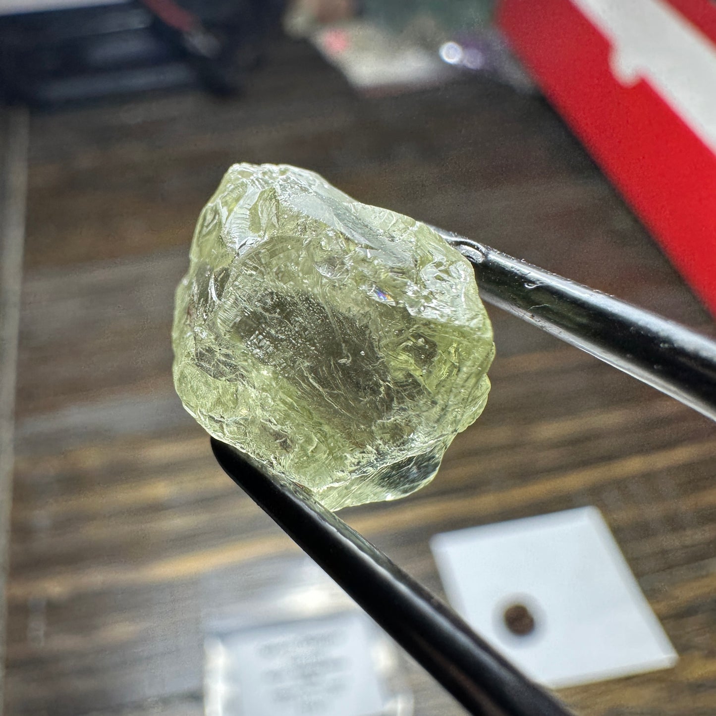 18.5ct GREEN DRAGON GARNET Facet Rough