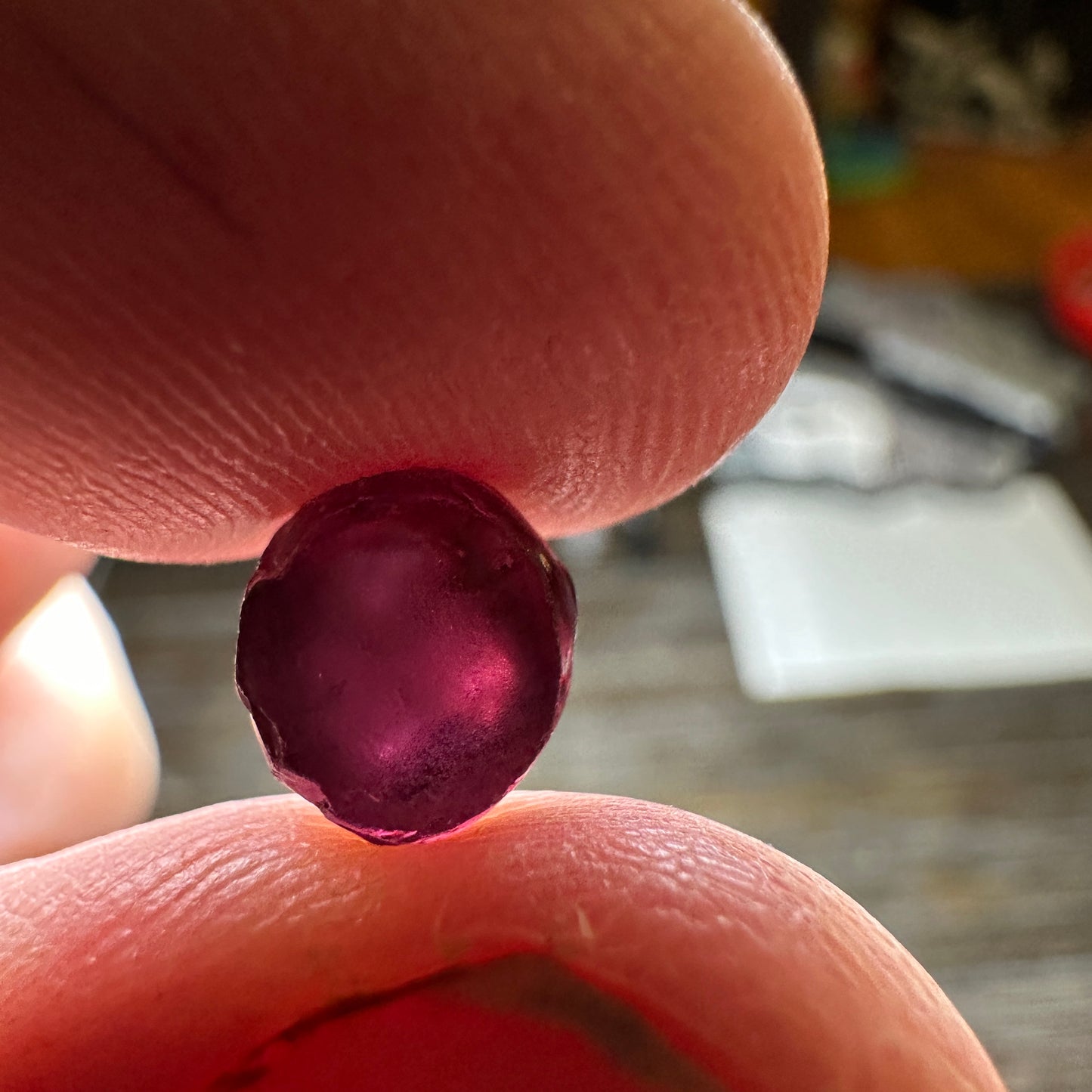 4.36ct RHODOLITE GARNET Facet Rough