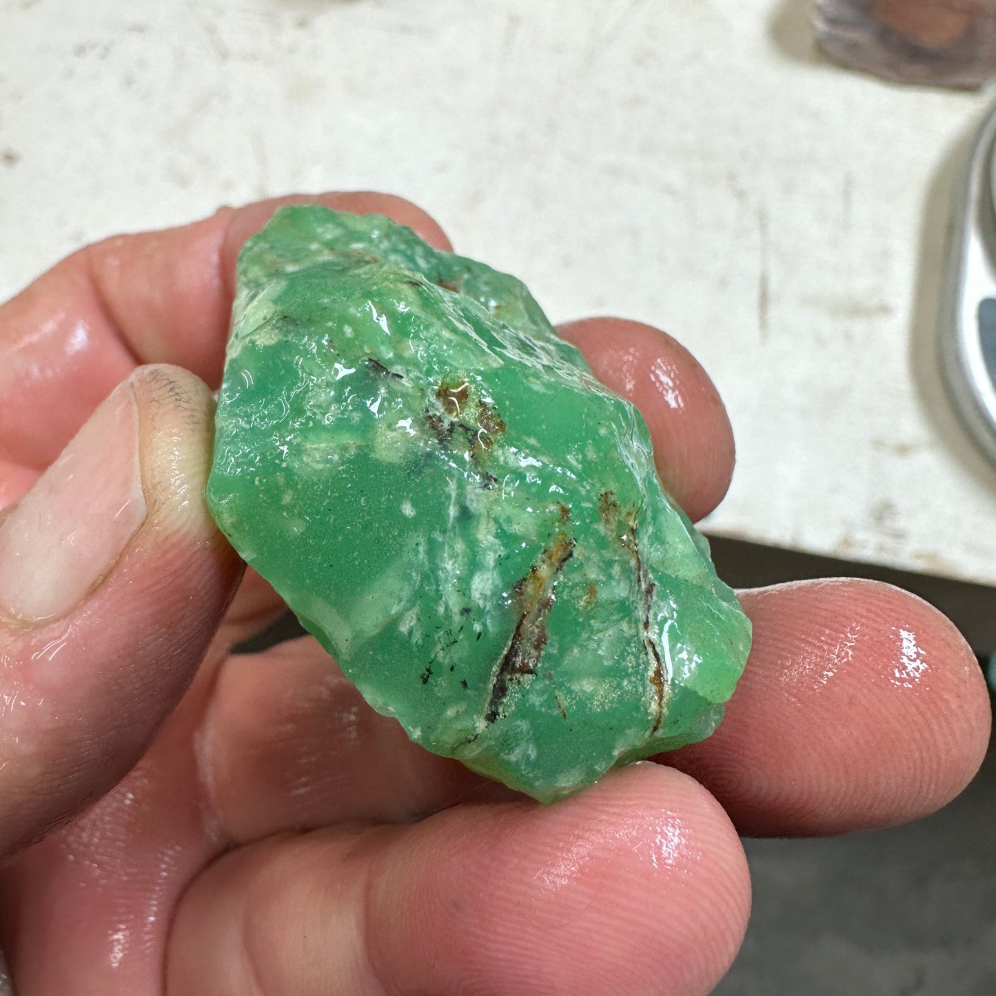 Tanzanian CHRYSOPRASE Rough 56.2 grams