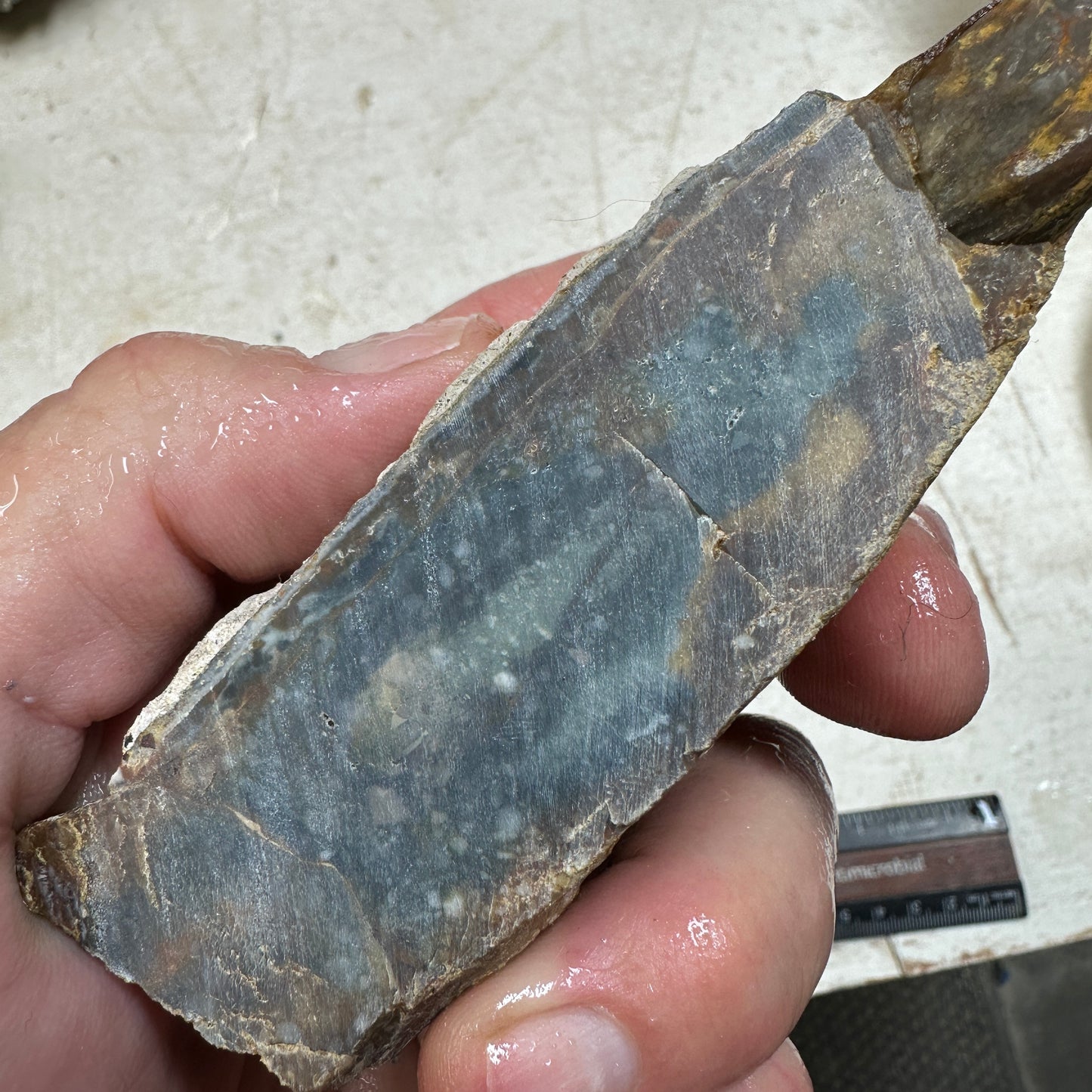 MORRISONITE JASPER Faced Rough - 0.59 Pounds