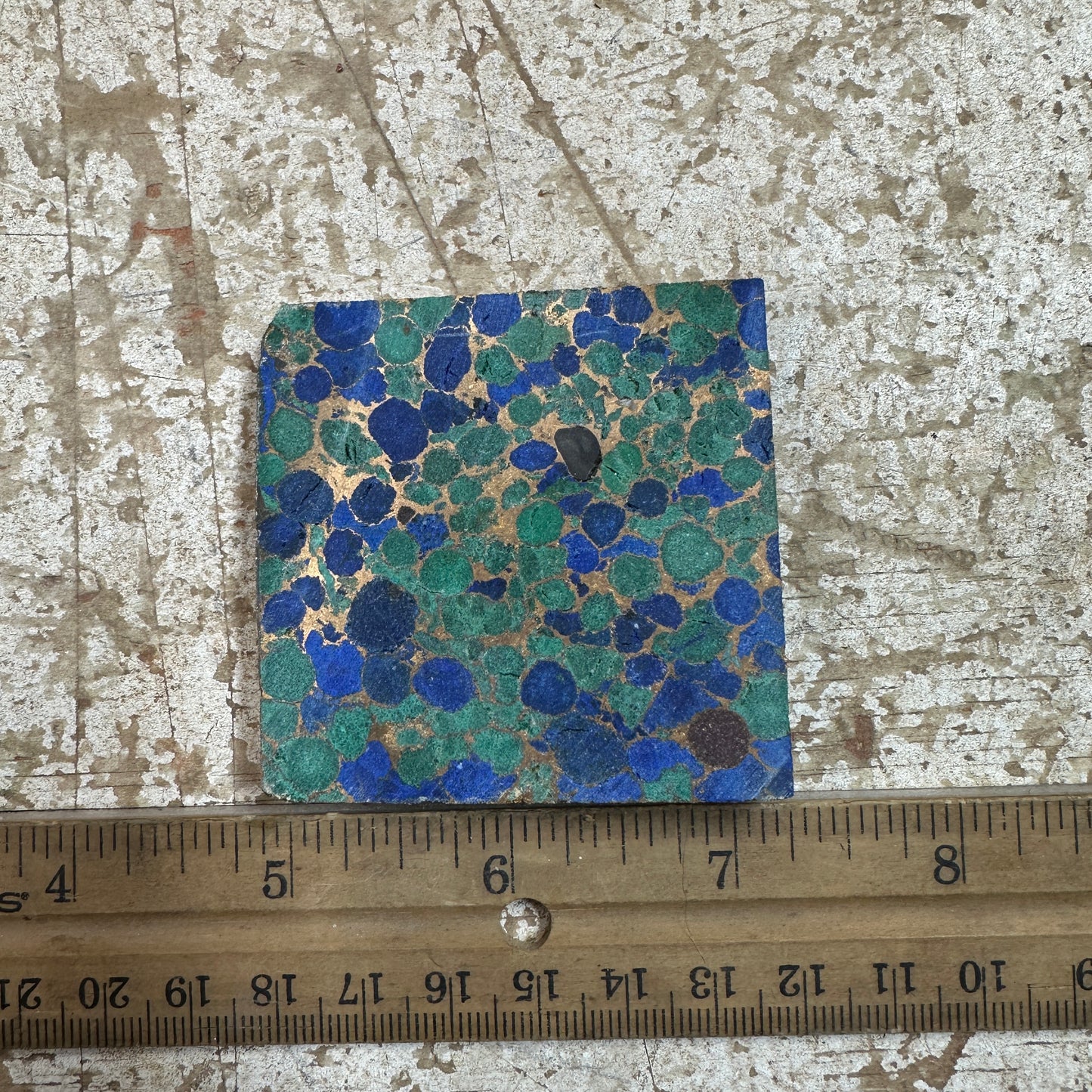 AZURITE MALACHITE COMPOSITE Slab - 93 grams