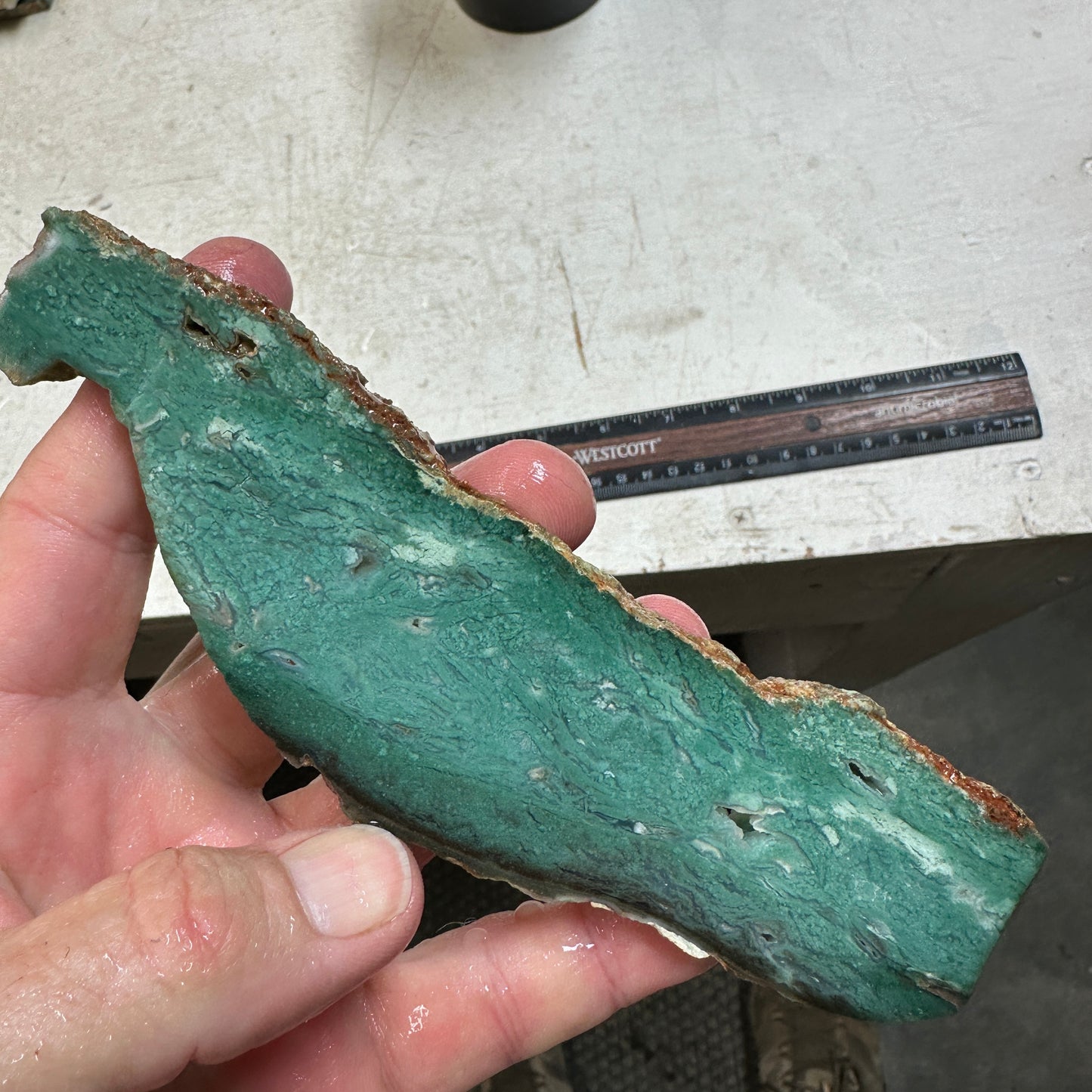 CHROME CHALCEDONY Slab - 116 grams