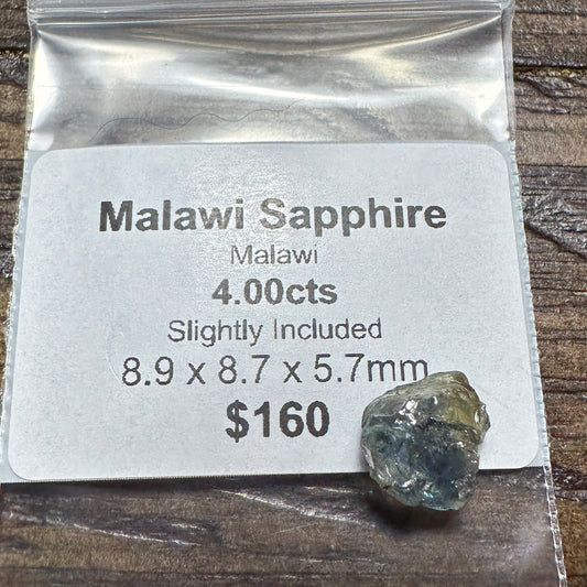 4.00ct MALAWI SAPPHIRE Facet Rough