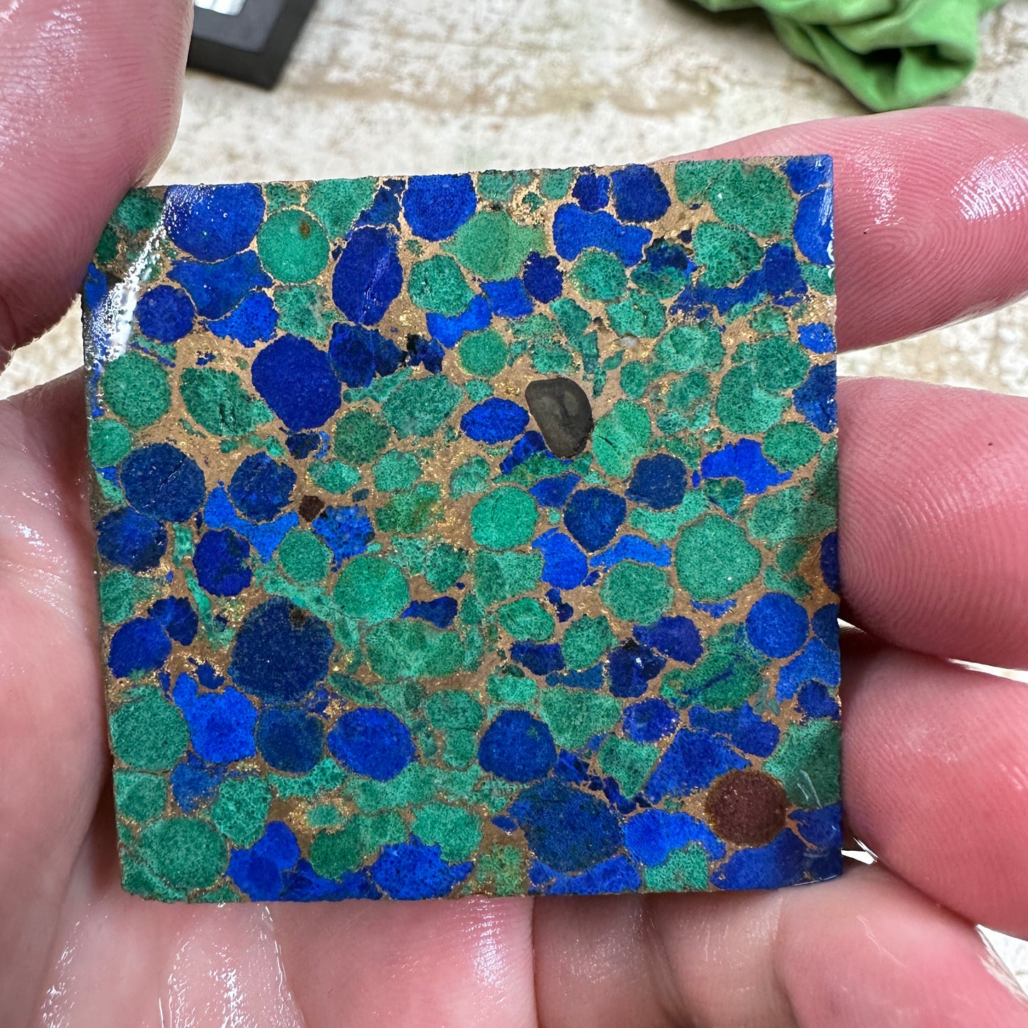 AZURITE MALACHITE COMPOSITE Slab - 93 grams