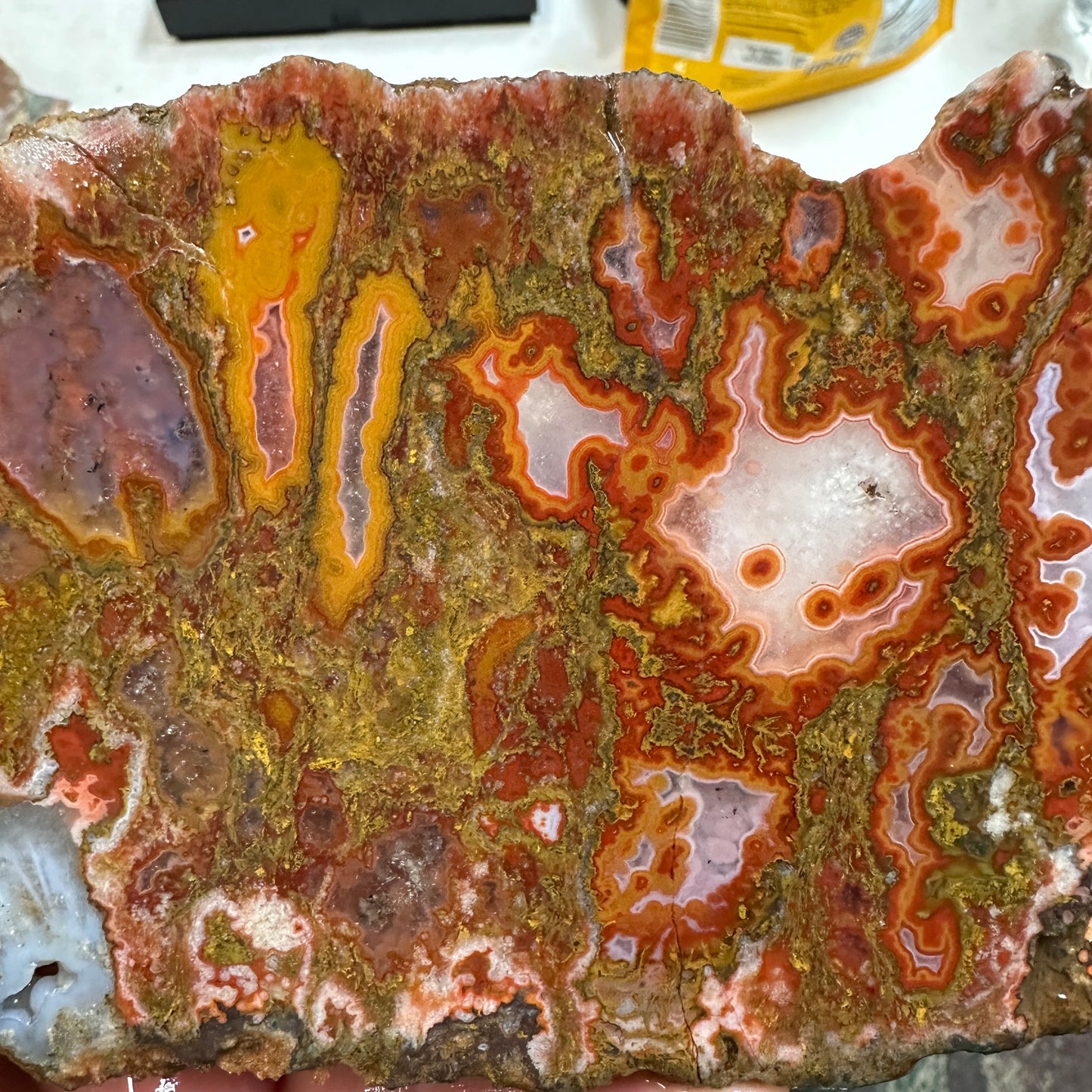 MOROCCAN SEAM AGATE Slab - 179 grams