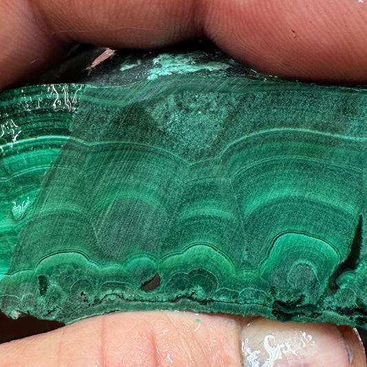 MALACHITE Faced Rough - 1.49 Pounds