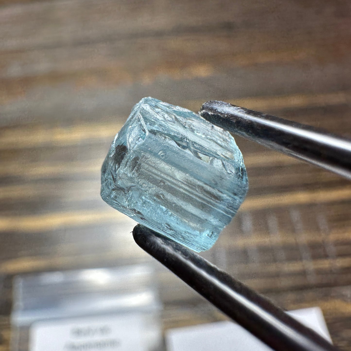 AQUAMARINE 3pcs., 2.21g Facet Rough Parcel