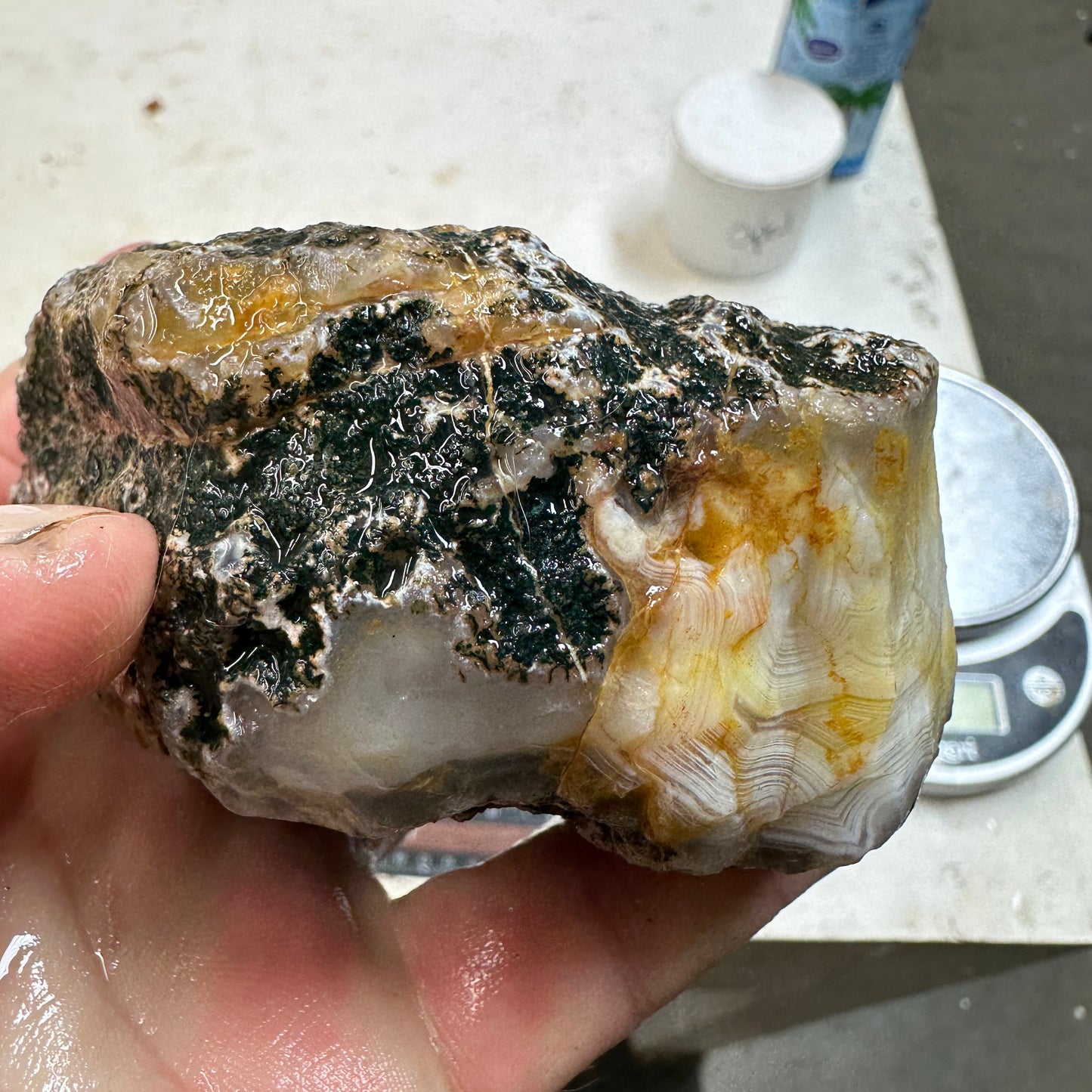 MOROCCAN AGATE Rough - 1.11 Pounds