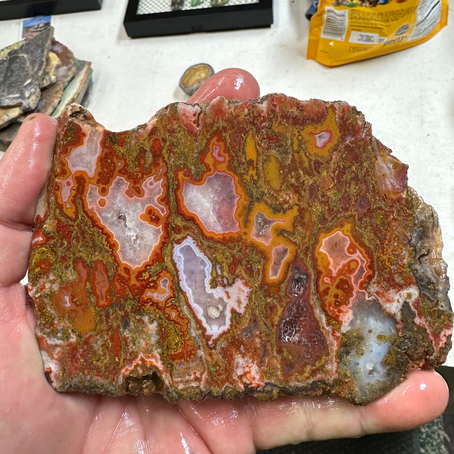 MOROCCAN SEAM AGATE Slab - 179 grams