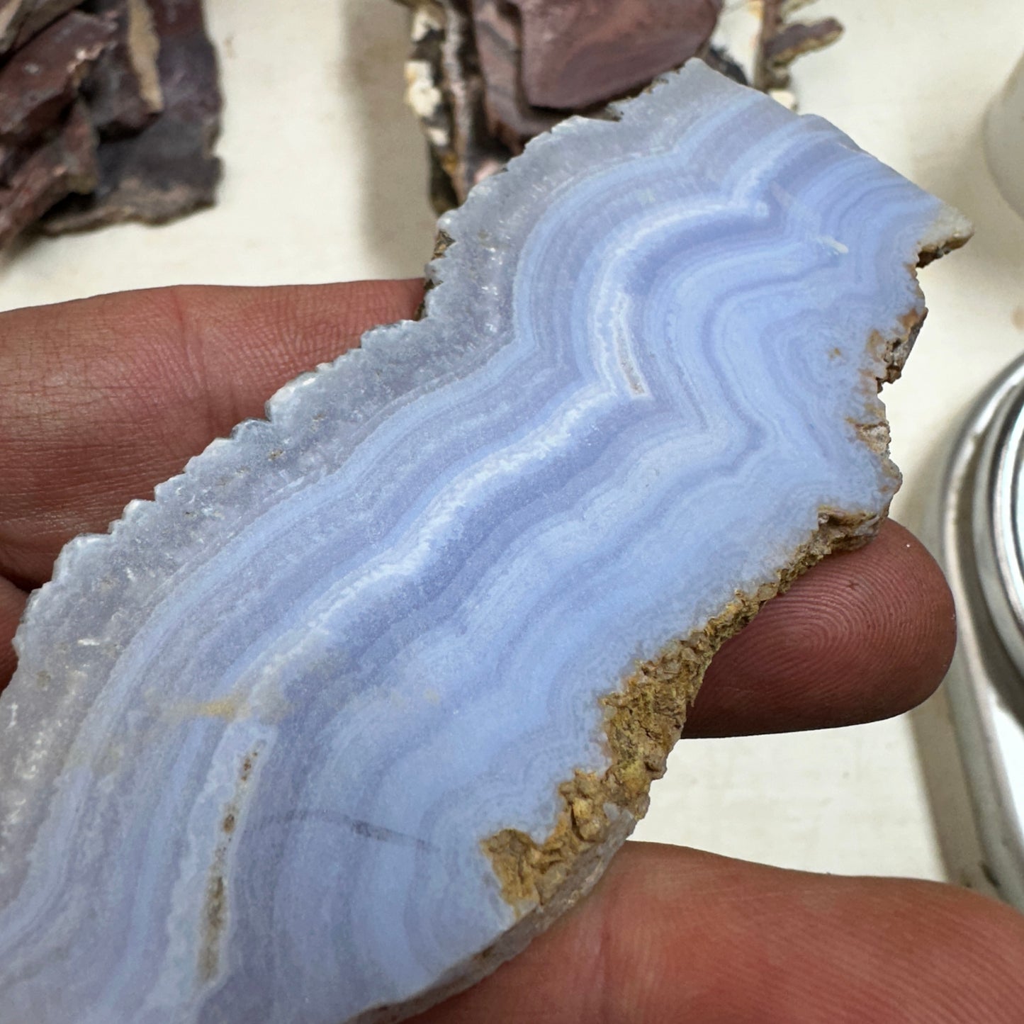 BLUE LACE AGATE Slab - 70 grams