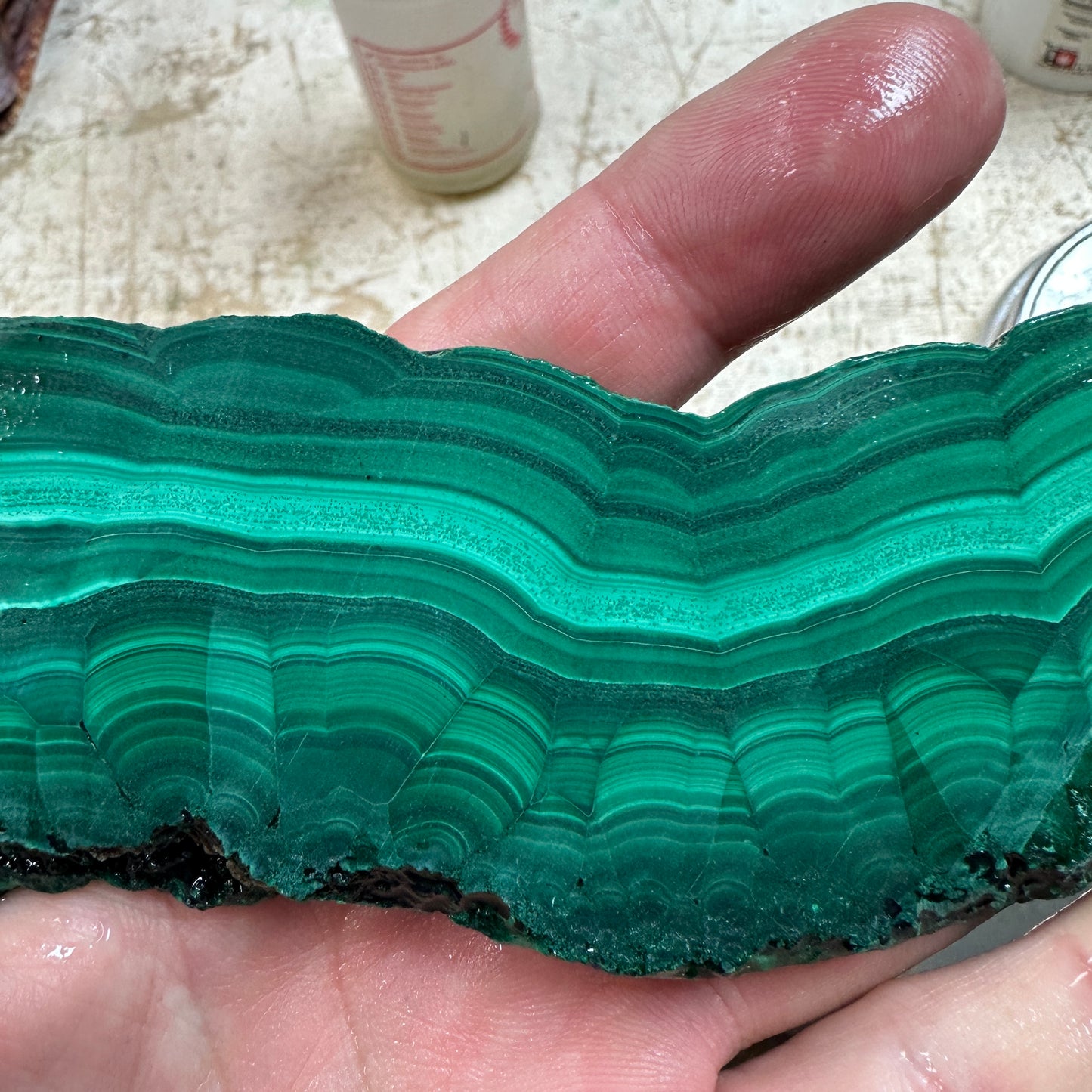 Chatoyant MALACHITE Slab - 168 grams