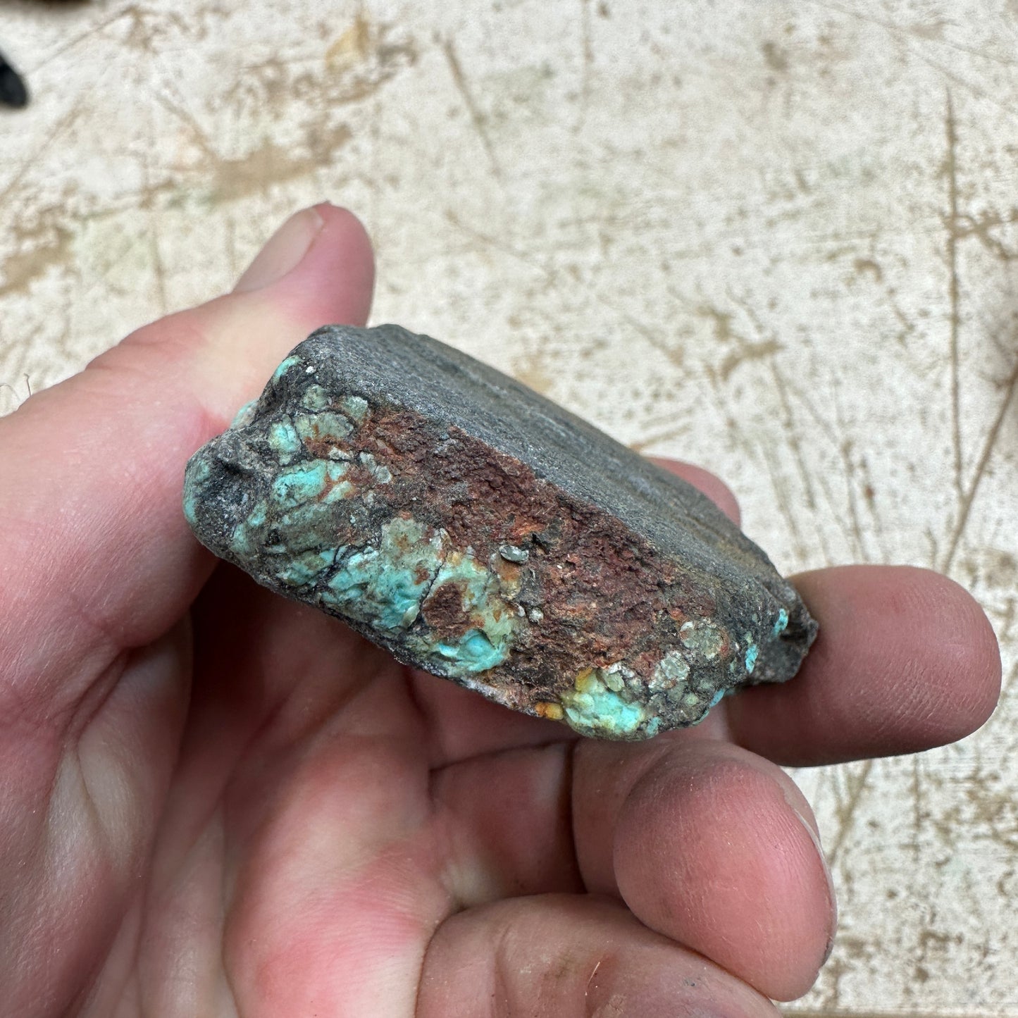 161 gram Hubei Turquoise rough