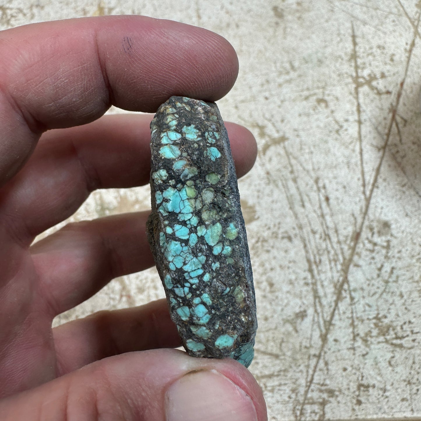 161 gram Hubei Turquoise rough