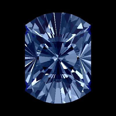 'Juxtaposition' Shield Cut Faceting Design